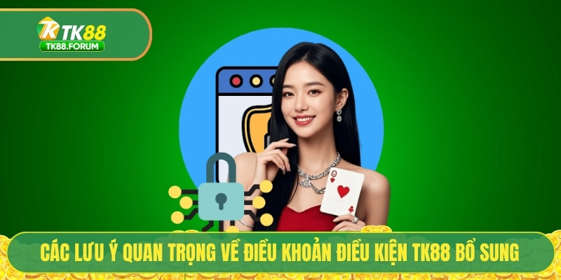 Các lưu ý quan trọng về điều khoản điều kiện TK88 bổ sung